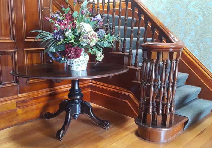 Historic interior at Melrose House